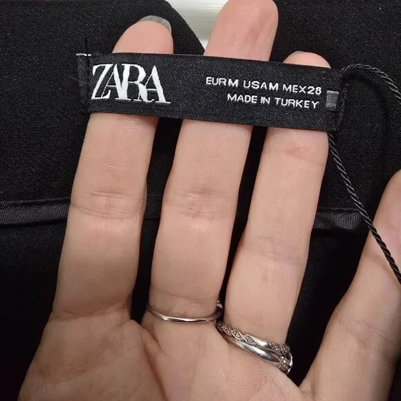 Zara Black High waisted Cigarette pant - M - Picture 9 of 10